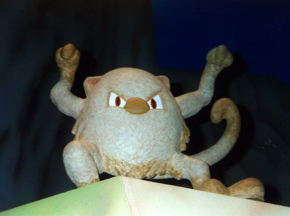 Another photograph of Mankey’s sculpture