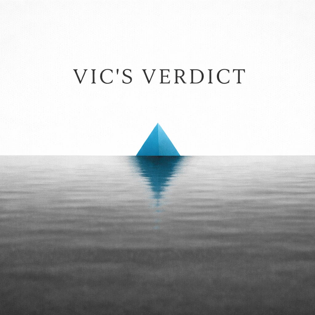 Vic's Verdict logo