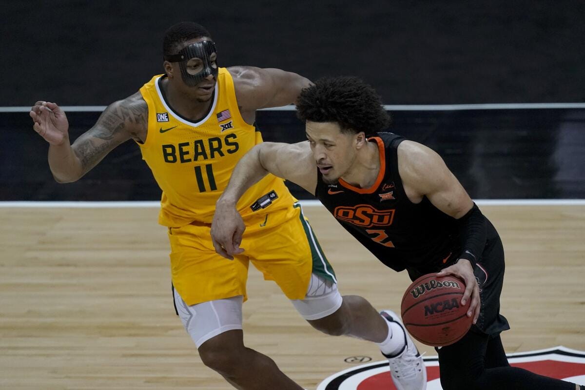 No. 12 Oklahoma State tops No. 2 Baylor in Big 12 semifinals - Los Angeles  Times