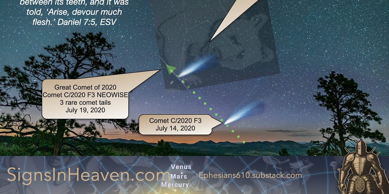 Daniel 7:5, The Bear with A Comet In Its Teeth?