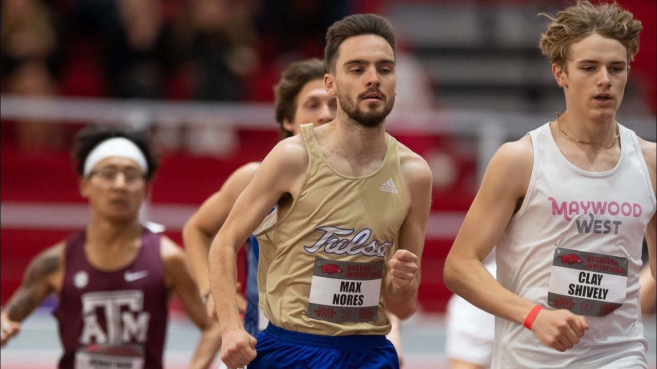 Clay Shively runs 4:04.95 and breaks Jim Ryun's 58 year old Kansas high  school indoor mile record - YouTube
