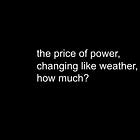 The price of power, changing weather