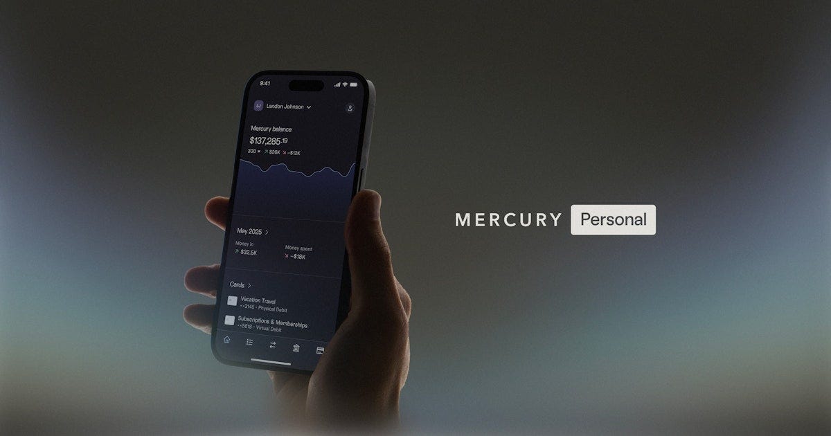 Personal Banking | Smarter Checking & High-Yield Savings | Mercury Personal Banking | Smarter Checking & High-Yield Savings | Mercury