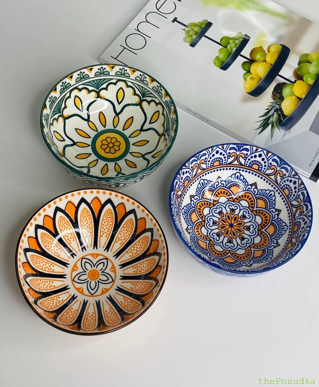 Супова тарілка, Салатник 500 мл “Тригір’я”