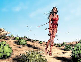 Elektra struggling like us.