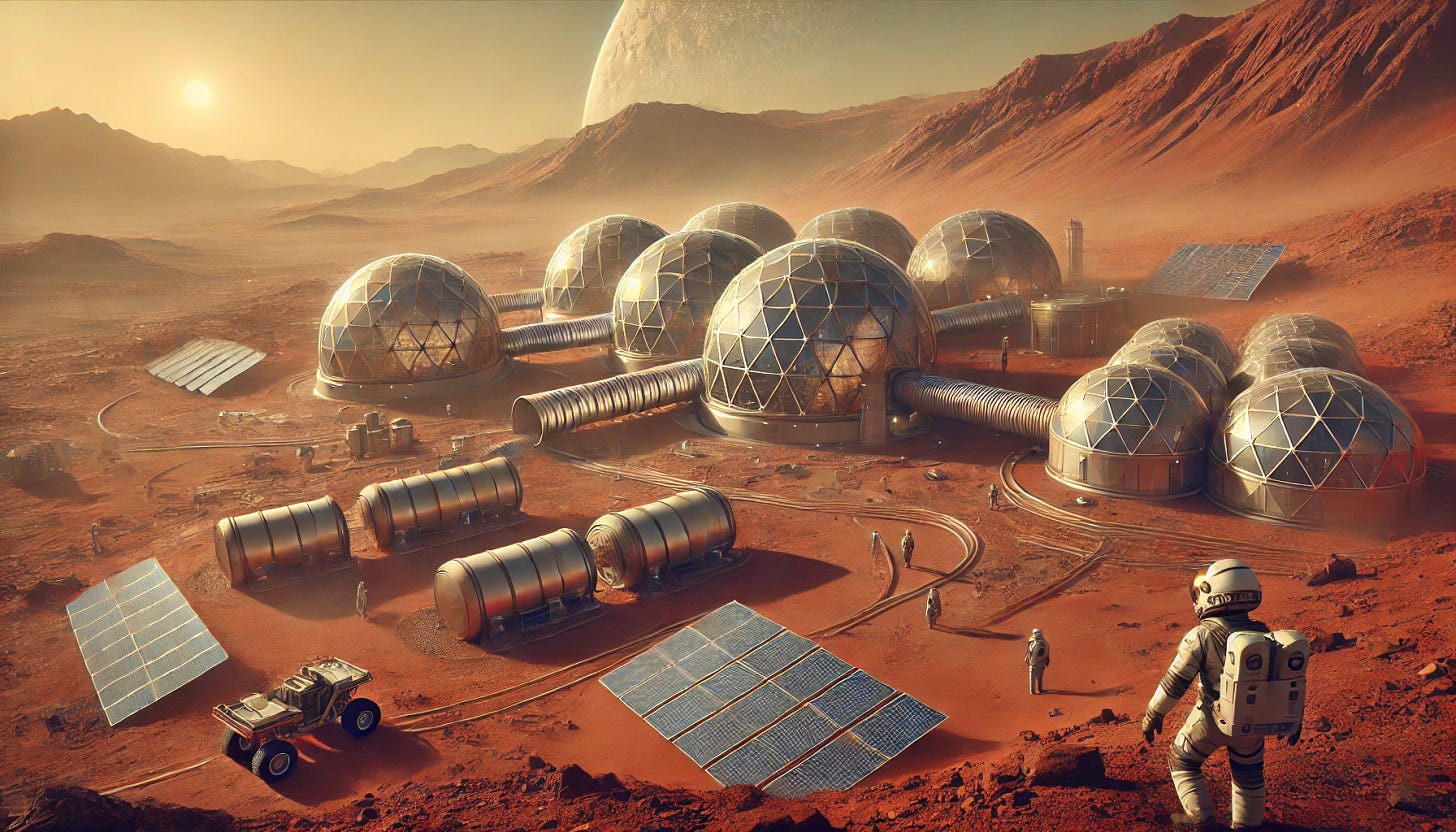 Why reach for Mars when Earth still calls for care? A vision of misplaced priorities, as we dream of new worlds while neglecting the one we call home.