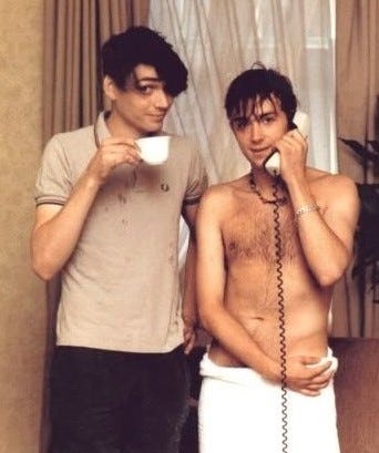 Picture of Blur's Damon Albarn and Alex James from the 1990s