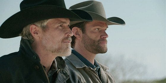 Walker Dan and Cordell giving butch profile shots for Common Ground. Walker Dan and Cordell giving butch profile shots for Common Ground.