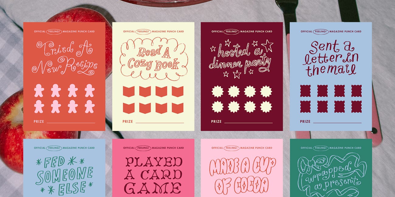 Winter Whimsy Punch Cards