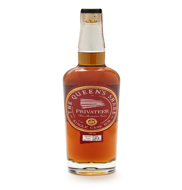 Queen's Share Privateer rum. 
