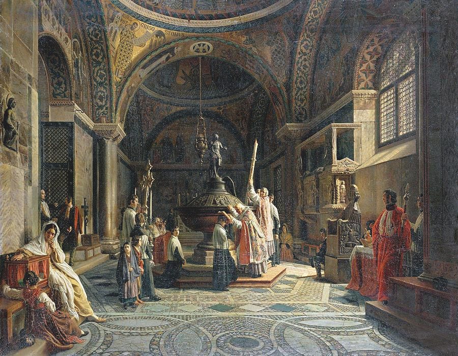 Baptistery of San Marco in Venice Painting by Aur le Robert - Fine Art ... Baptistery of San Marco in Venice Painting by Aur le Robert - Fine Art ...