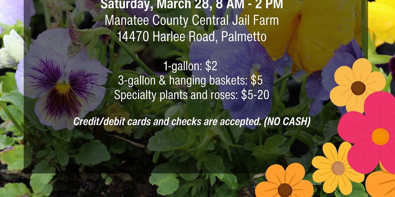 Manatee County Sheriff’s Office Spring Plant Sale Returns with Affordable Blooms and Community Impact