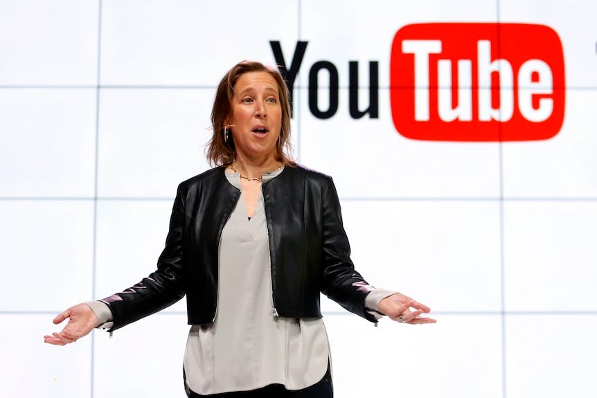 YouTube chief executive Susan Wojcicki steps down after long history with Google - ABC News YouTube chief executive Susan Wojcicki steps down after long history with Google - ABC News