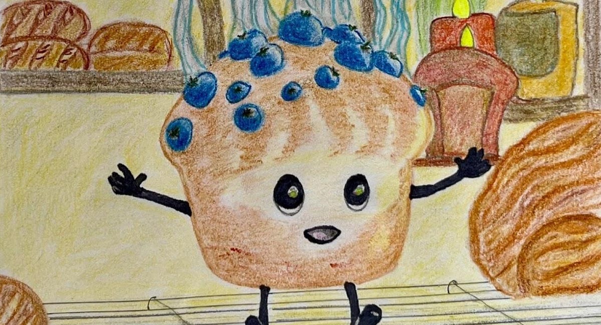 💖A New Children's Book: The Blueberry Muffin by Geneviève Gimenez Published by Dancing Elephants Press Publications