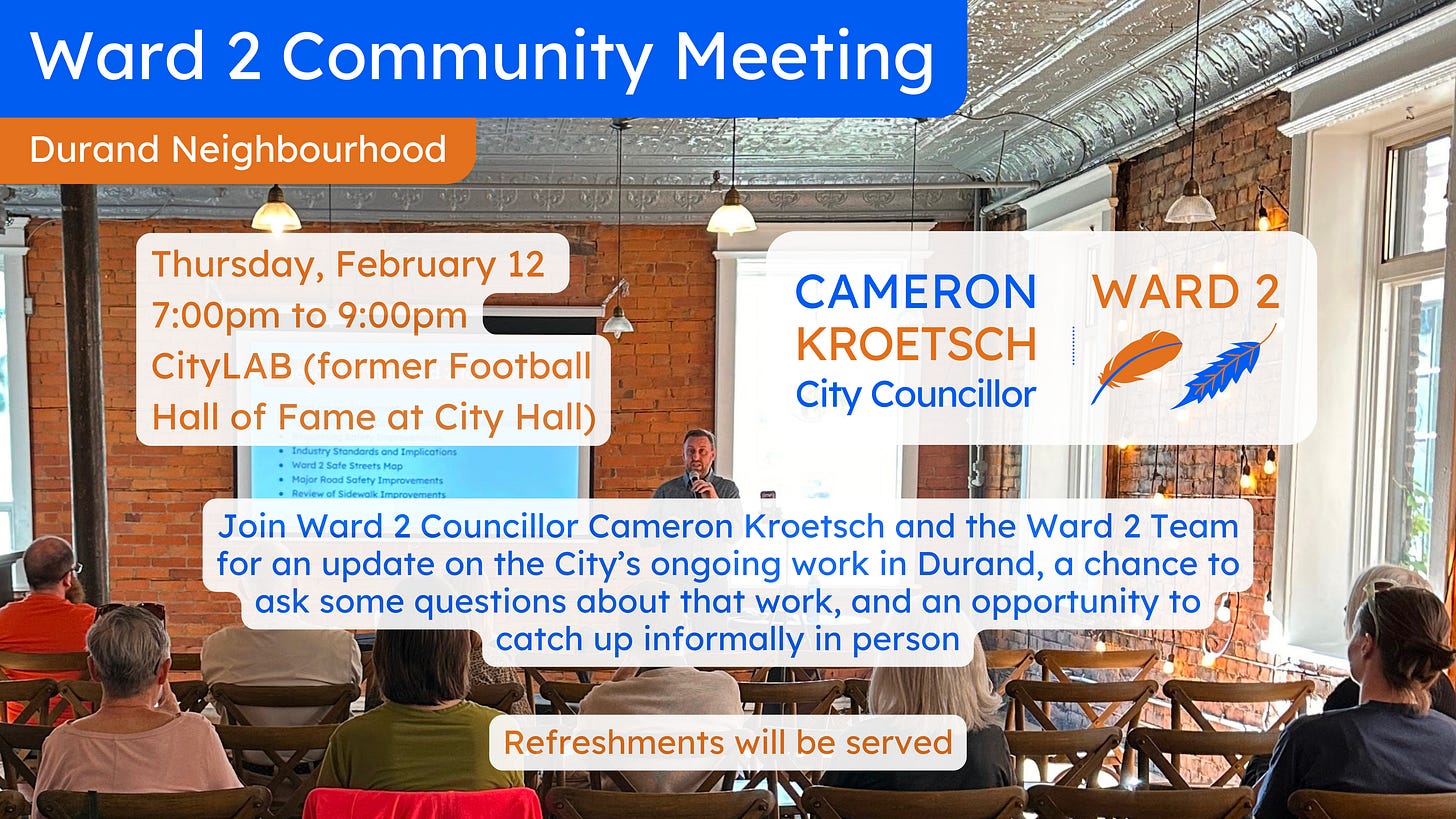 Ward 2 Community Meeting - Durand - February 12, 2026 - CityLAB - 7:00pm Ward 2 Community Meeting - Durand - February 12, 2026 - CityLAB - 7:00pm