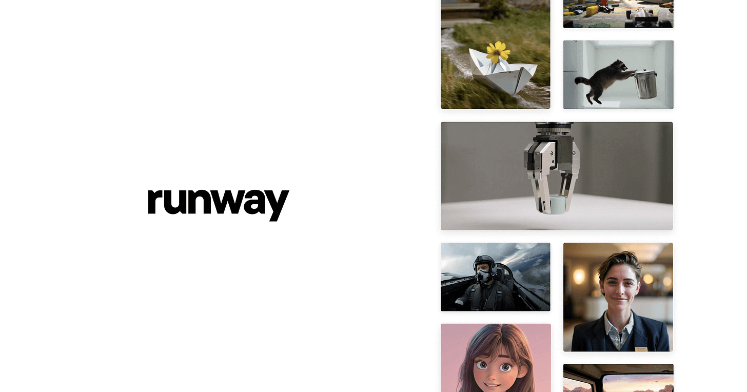Runway AI video generation tool