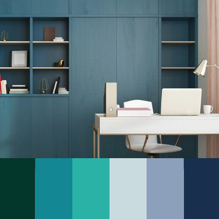 A collection of images with colors that correspond to the seasons