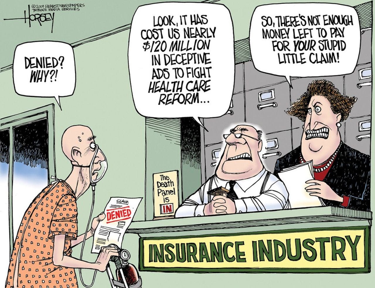 Cartoon – Fighting Healthcare Reform | HENRY KOTULA