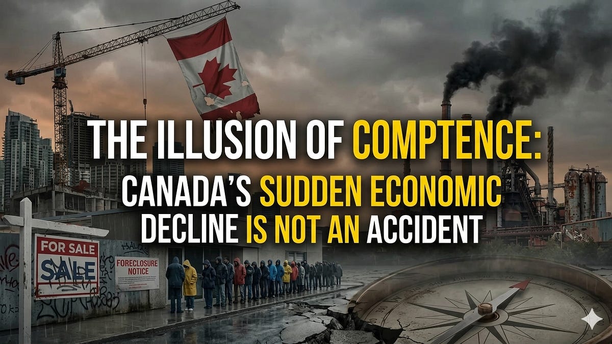 The Illusion of Competence: Canada&rsquo;s Sudden Economic Decline Is NOT An Accident