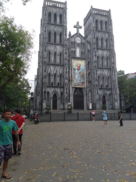 The image on the bottom right is the Hanoi Opera House