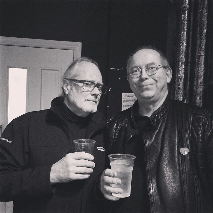 The additional transformer in the Echoplex and my mate Dave Swindells