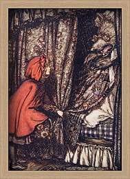 O, Grandmother, what big ears you have got, she said, from The Fairy Tales  of the Brothers Grimm, pub. 1909