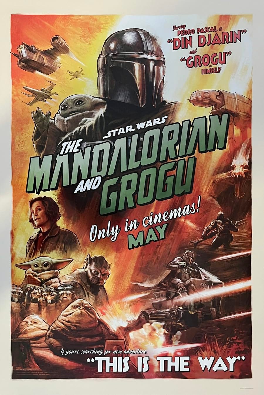 Amazon.com: STAR WARS: THE MANDALORIAN AND GROGU MOVIE POSTER 2 Sided  ORIGINAL 27x40: Posters & Prints