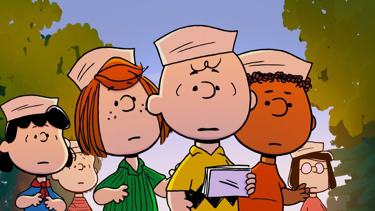 Charlie Brown, Peppermint Patty, Franklin, Lucy and the rest of the Peanuts gang appear in the all-new original musical special, “Snoopy Presents: A Summer Musical,” on Apple TV+.