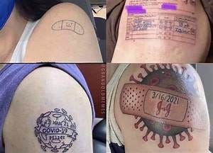 Covid 19 Vaccine Tattoo - Jewism Lmi5sjm - Ketinggian Tanah