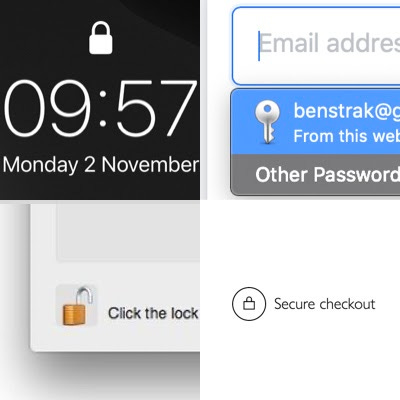 A selection of digital Yale locks and key icons.