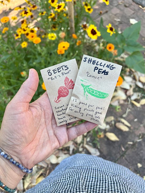 Free seeds and squash starts at the North Tabor Free Seed Library featured in the PDX Sidewalk Joy Map