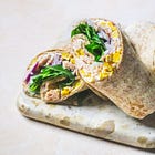 Wraps au thon, maïs et fromage frais