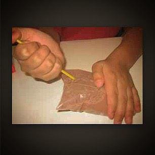 Bag of chocolate milk, photo courtesy of GenXNostalgia reddit