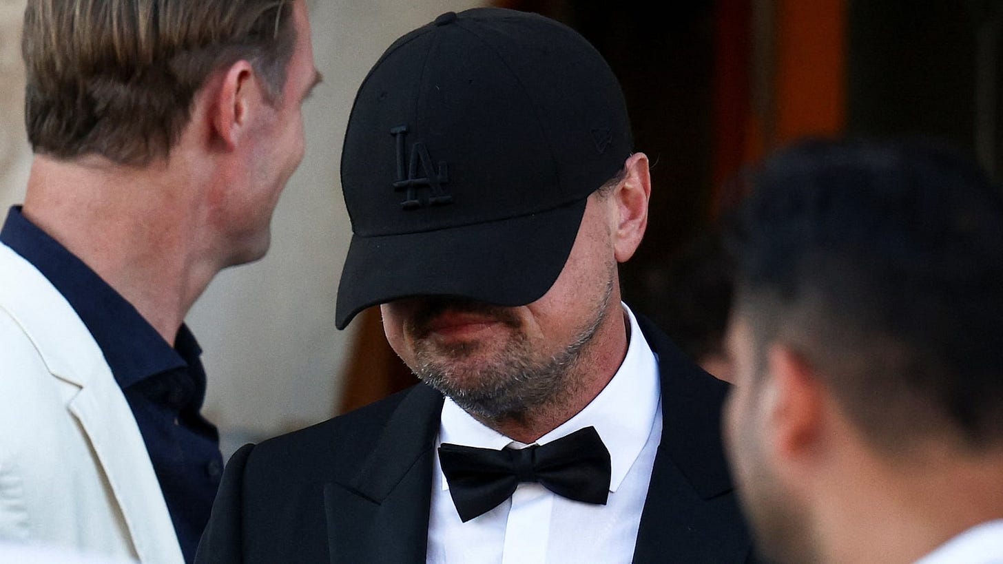 Leonardo DiCaprio Suffers Epic Disguise Fail at Jeff Bezos' Wedding