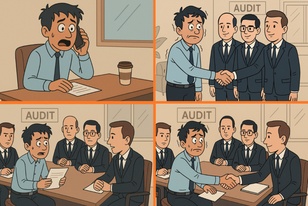 Stressed-pharma-employee-during-an-audit Stressed-pharma-employee-during-an-audit