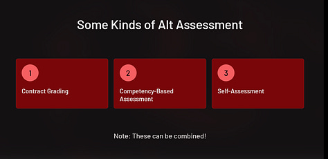 Rest of slides on AI and grades