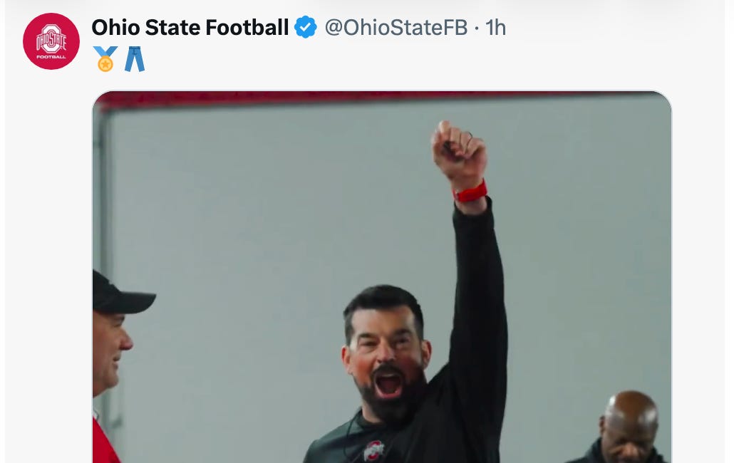 Ohio State Buckeyes get Gold Pants at spring practice for the first time in seven years