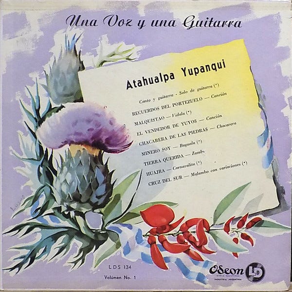Atahualpa Yupanqui – Una Voz Y Una Guitarra (1953, Vinyl) - Discogs