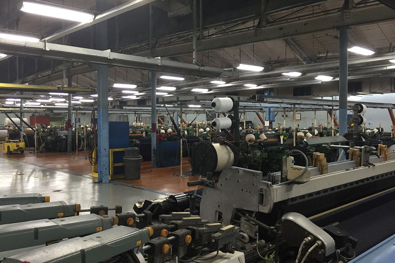 greensboro's white oak denim plant