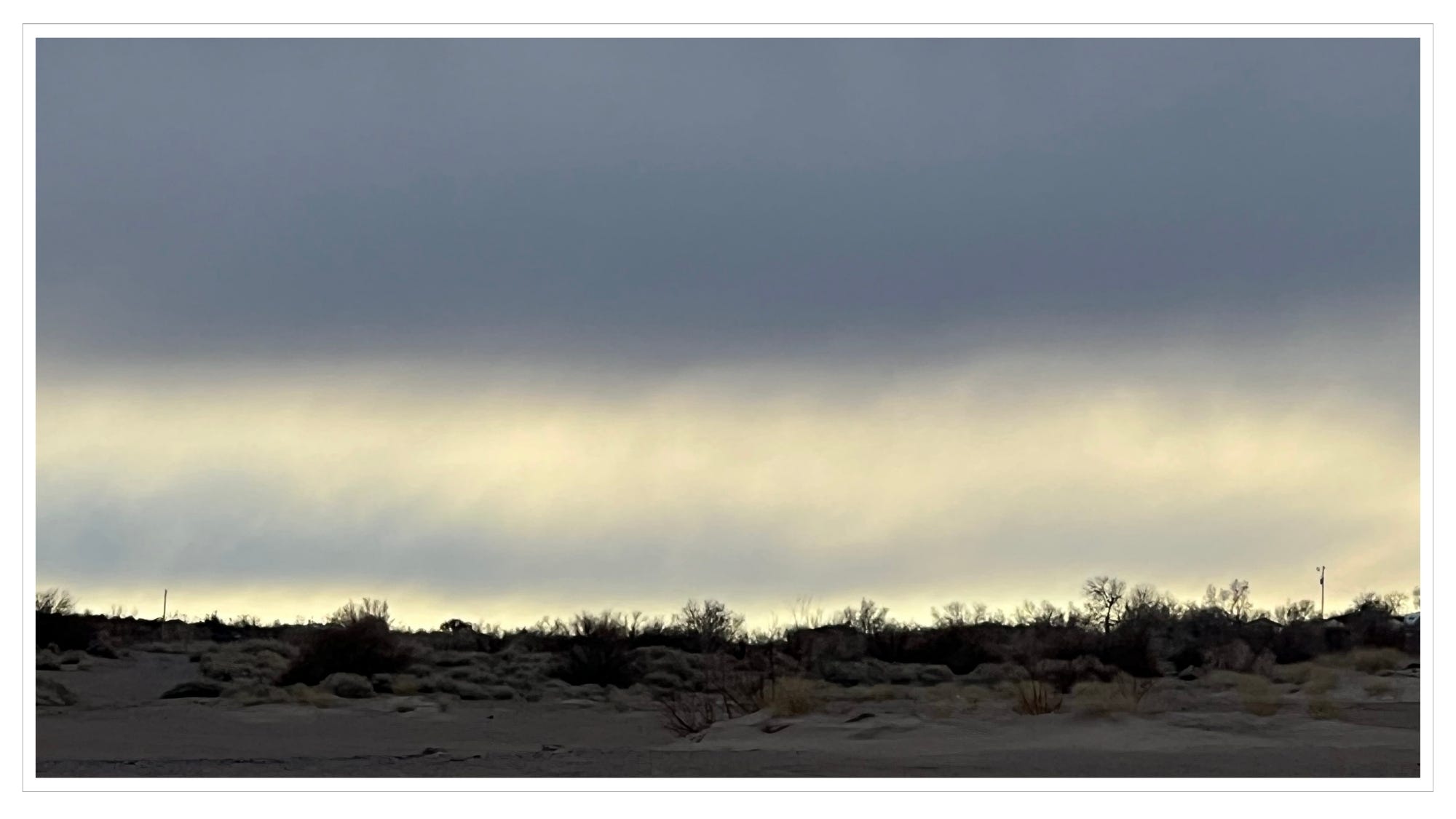 desert, pre-dawn light