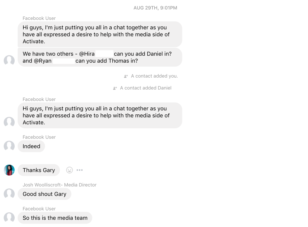 Activate Media Crew Chat 1 Activate Media Crew Chat 1