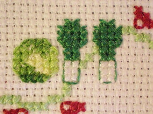 Cross Stitch Vegetables Cross Stitch Vegetables
