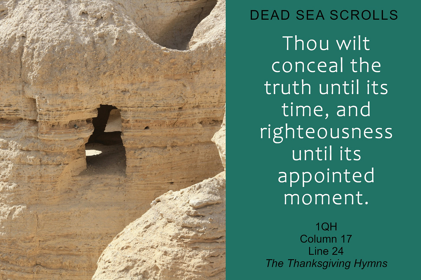 Dead Sea Scrolls, The Thanksgiving Hymn, 1QH Column 17 Line 24