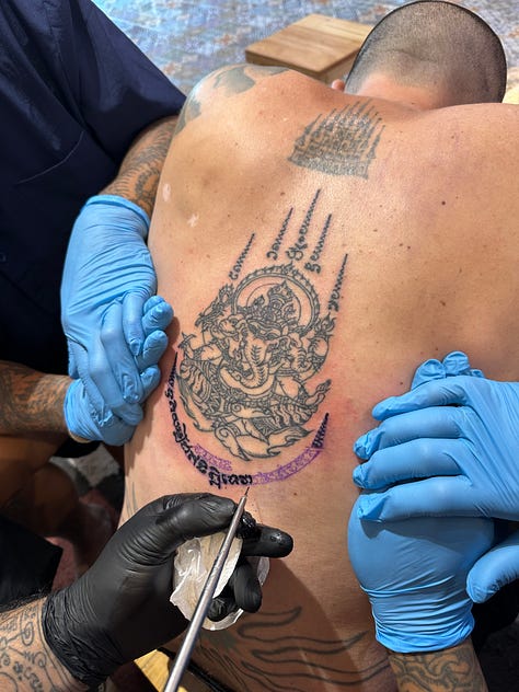Tattoo, Sak Yant, Thailand, Buddhist, adventure, explore.