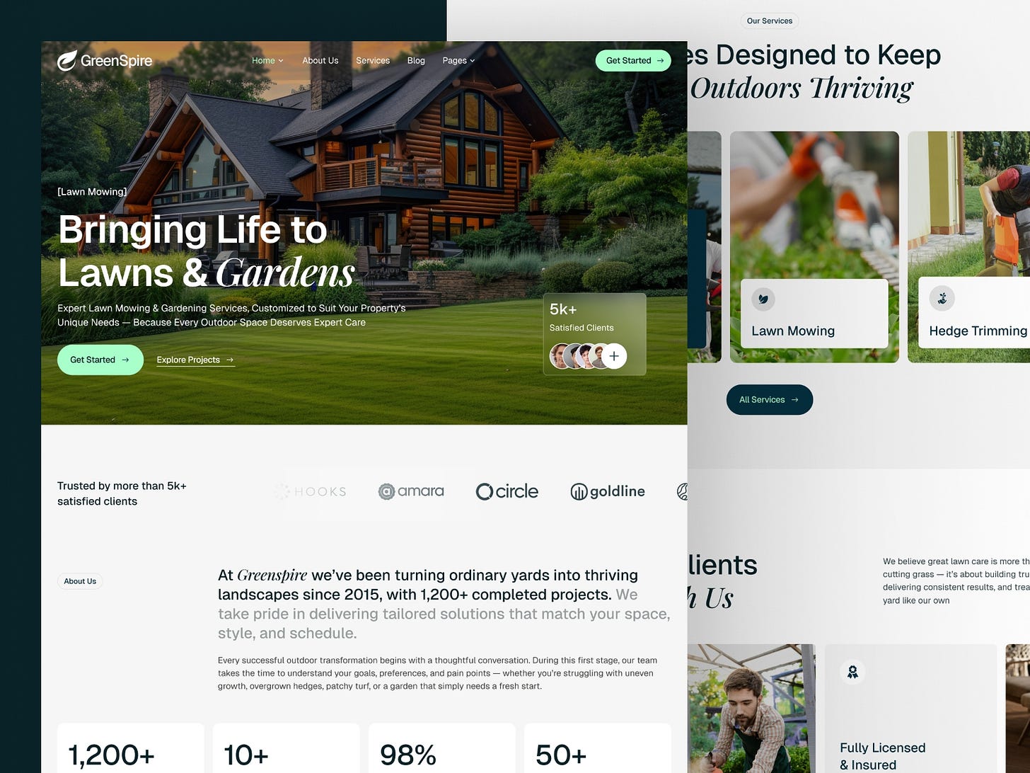 GreenSpire — Landscaping & Gardening Template