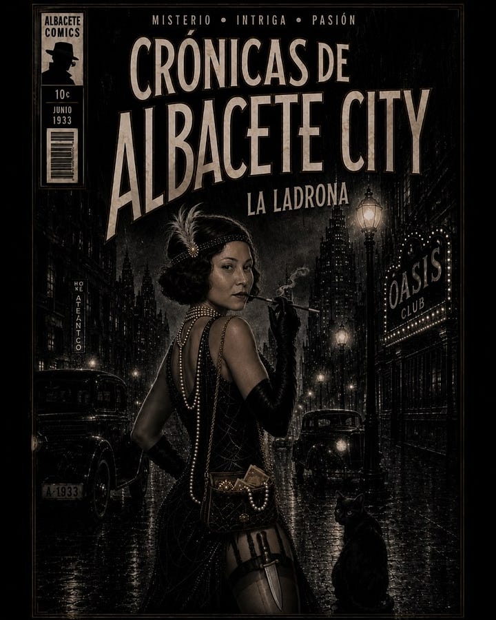 Comic Noir de El Oasis Clandestino. Autora Ana Agudo.