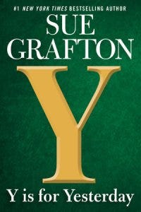 Book cover for "Y is for Yesterday," by Sue Grafton
