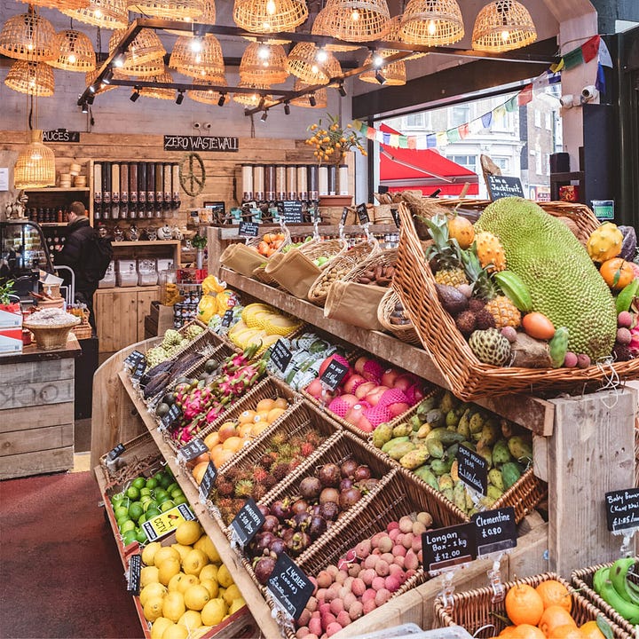 Raya Grocery (Image: Borough Market) | Mangosteens (Image: Raya)