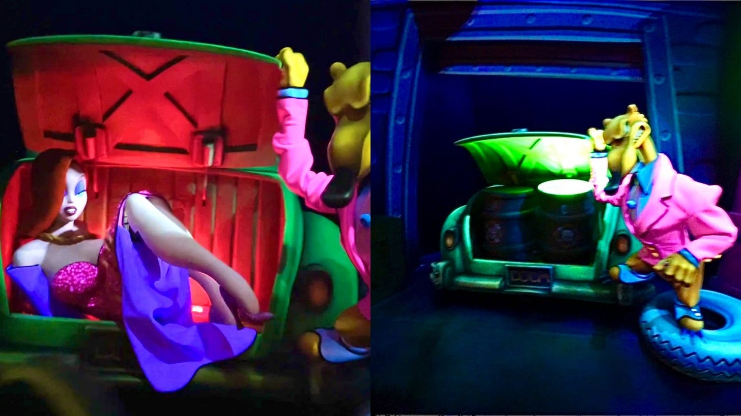 Jessica Rabbit Figure Removed from Roger Rabbit's Car Toon Spin at Disneyland Jessica Rabbit Figure Removed from Roger Rabbit's Car Toon Spin at Disneyland
