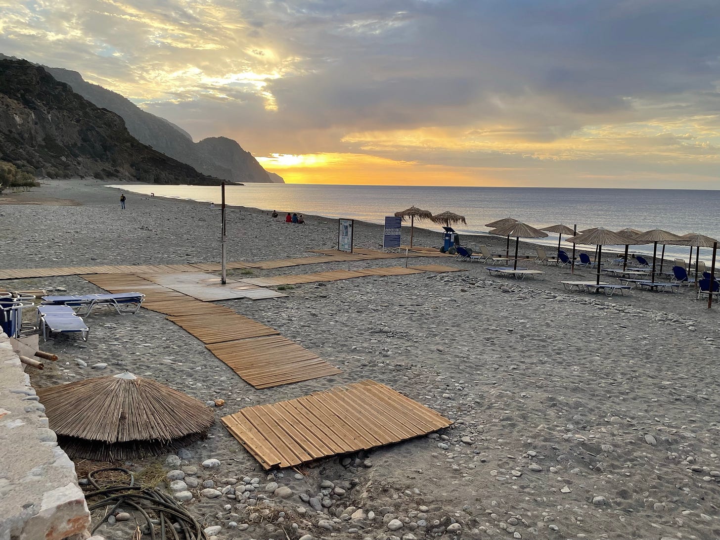 Dawn in Sougia.